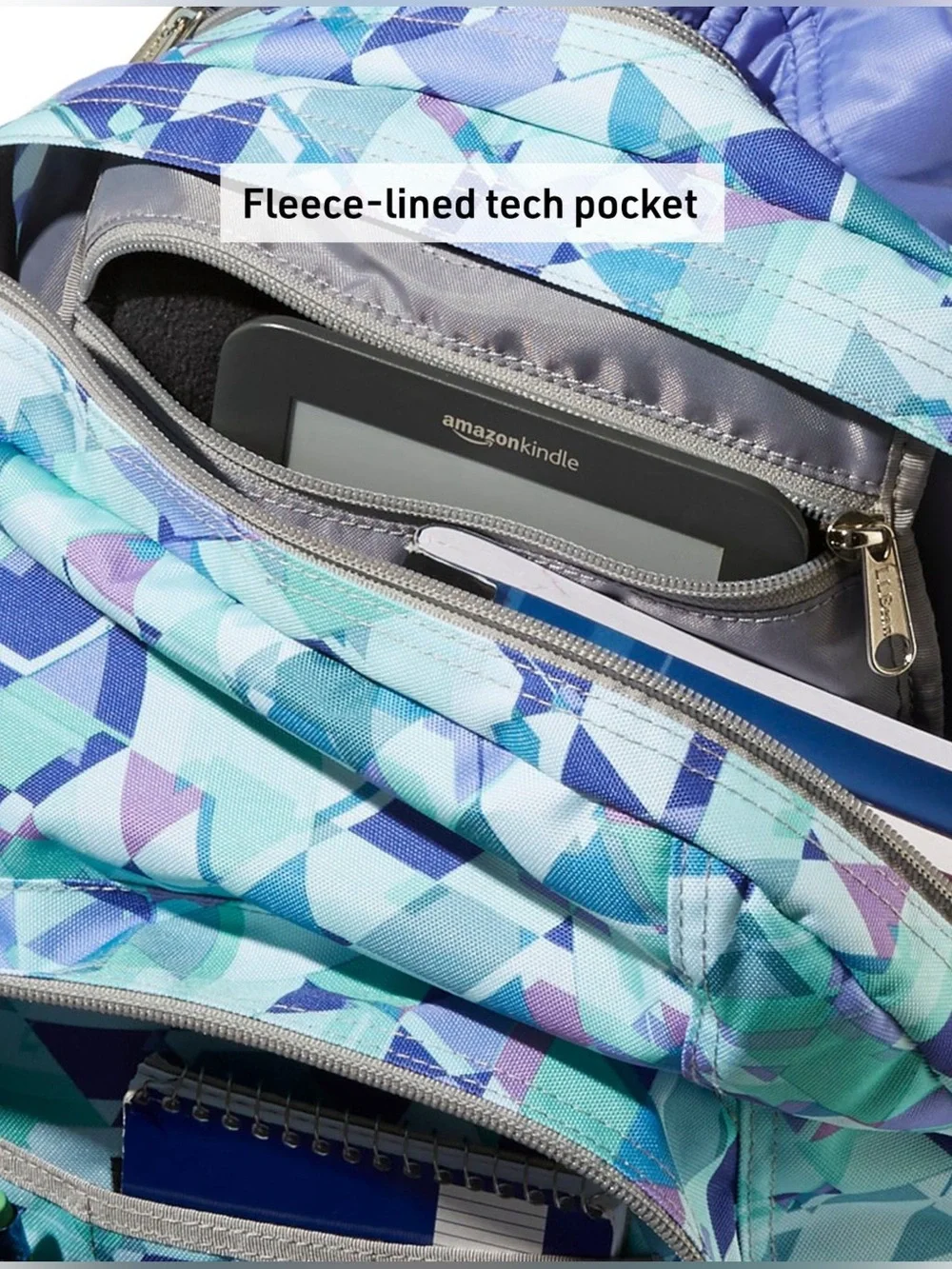 L.L.Bean Deluxe Book Backpack, 37L - Fresh Mint Prism